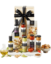  Random Harvest Fathers Day<br>Gourmet Essentials...  Our Random Harvest Gourmet Essentials Hamper is the ideal gift made in Australia in small batches using the finest natural ingredients. A wonderful collection of our gourmet favourites packaged in a stunning branded wooden crate finished with black ribbon. Gluten free with no artificial colours or flavours.<br>Tomato Basil Oregano Chutney 160g<br>Fireball Chilli Mustard 150g<br>Roasted Capsicum Tapenade 140g<br>Garlic &amp; Basil Extra Virgin Olive Oil 100ml<br>Caramelised Balsamic 100ml<br>Lemo