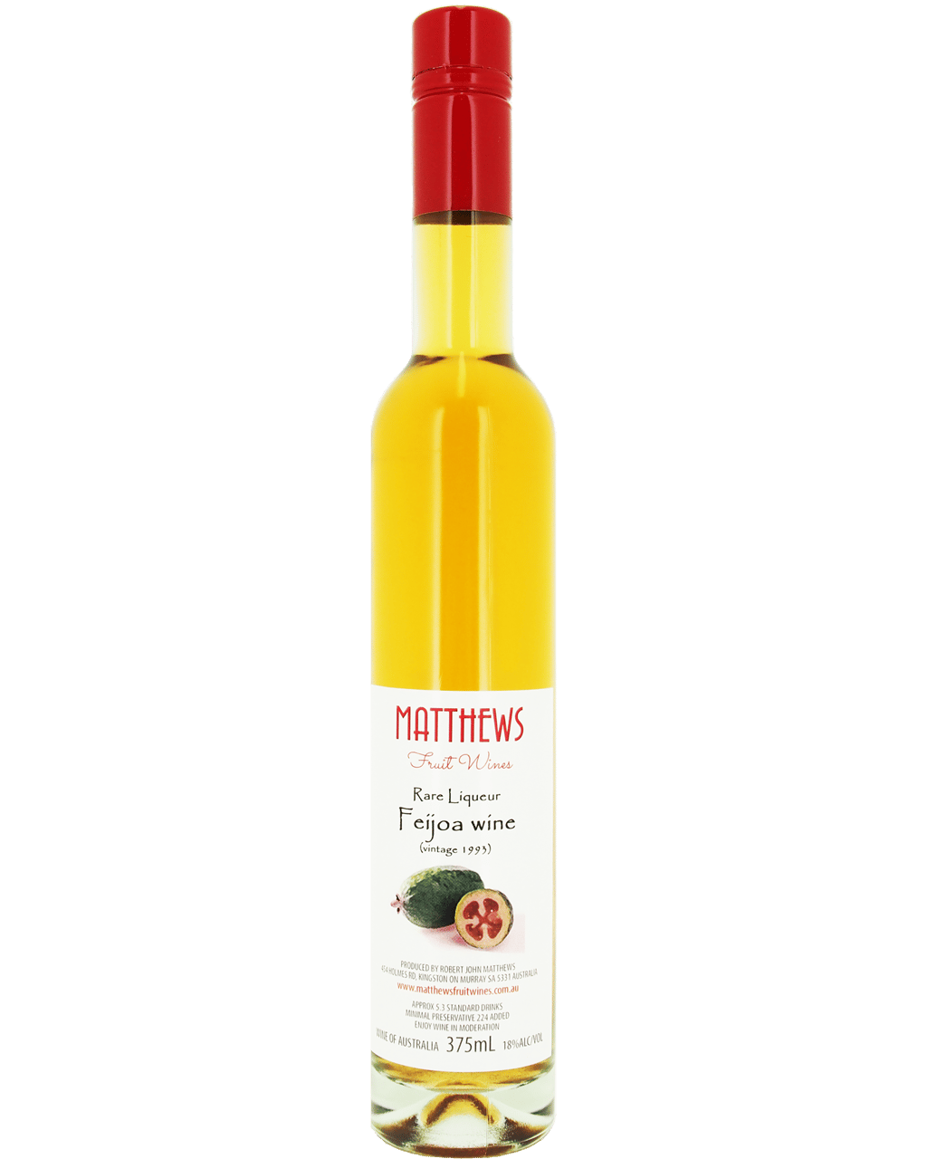 Matthews Fruit Wines Rare Liqueur Feijoa 375mL Boozy
