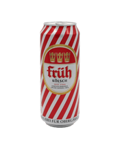  Früh Kölsch  500ML Kolsch is a style ofbeerfirst brewed in Cologne, Germany. It is unusual because although it iswarm fermentedwith ale yeast, it is then conditioned at cold temperatures like a lager.<br />Which gives it a crisp light flavour style.<br />In 1986, the brewers of Koln agreed upon the Kolsch Konvention, which set out the brewing process that had to be used and restricted the use ofkolschto breweries that were within 50km Or 30mi of Köln. In 1997,Kölschbecame a product with a protected geographical in