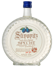  Specht Slivovitz  700ML German slivovitz, made in the traditional fashion from plums and presented in a distinctive round 'pocket watch' bottle.