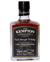  Old Kempton Distillery The<br>Coachhouse Cask... 500mL Aroma: A beautifully complex nose that develops as the whisky sits in the glass and warms. Rich malt and fruit pastilles give way to delicate florals and musk sticks. Flavour: A sweet and elegant palate that maintains the body and alcohol warmth expected of a cask strength. Stewed apple and spices develop as the whisky moves across the palate. Finish: A long sweet finish with jelly babies and gummy bears giving way to oak, mixed spices, and orange peel. The Coachhouse Cask Strength pays tribute