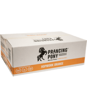  Prancing Pony Brewery<br>Hopwork Orange... 375ML A golden, American style Pale Ale. Refined<br />citrus hop flavours of orange and mandarin,<br />alongside a caramel backbone. Well<br />balanced, fruity and moreish