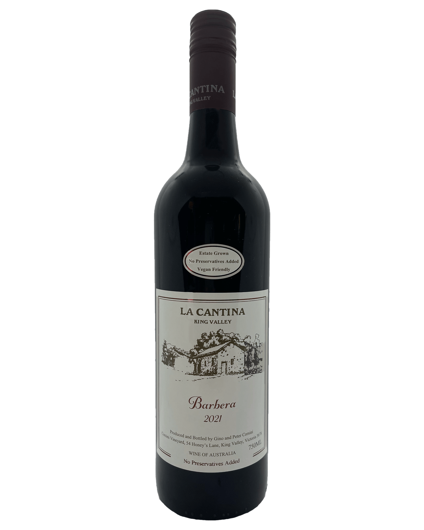 Buy La Cantina King Valley Preservative Free Barbera 2021 Online or Near You in Australia [with