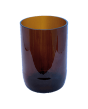  Hila Upcycled Amber Wine<br>Bottle Drinking... 300ML Wine bottles are diamond saw cut, sanded, bevelled and fire polished leaving a perfectly smooth finish with no rough or sharp edges.<br>The fire polishing besides giving the best finishing on the rim it also heat treat the edges making it tough. It is stronger and more durable than regular tumblers<br>Hila Upcycle processes use much less energy compared with standard glass recycling methods. Low temperatures during the reshaping process mean that our products keep many of the characteristics of