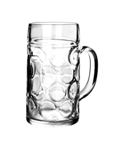  Sahm Isar Beer Tankard 500ml<br> 500ML The Isar tankard has been used at the world’s biggest beer festival, Oktoberfest in Munich since the mid-1950s. In the 1.0 litre size, the tankard is also available without optics tankard and with a lengthways texture.<br />glass W10,5 x H20 cm.