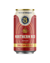  Boatrocker Northern Red<br>English Amber Ale... 375ML Inspired by the charm of Northern England and all of its offerings, we crafted a red ale that gallantly walks the tightrope between drinkability and a harmonious malt profile.& We believe it's a boss beverage.