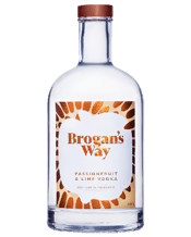  Brogan's Way Passionfruit &<br>Lime Vodka 700ml  700ML Aromatic, tropical, zesty, luscious, velvety, we are running out of superlatives for this one of a kind vodka. Designed to be enjoyed any way you like drinking your vodka. Sip it on ice or in your favourite cocktail, this spirit is packed full of flavour so it is a truly flexible component anytime.