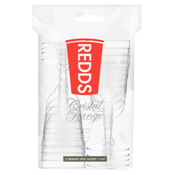  Redds Cristál Range Wine<br>Cups 175ml (120... 175mL The&nbsp;Cristál Range&nbsp;features our premium quality, disposable champagne flutes, a safe solution to glassware. Made from the highest quality plastic, it features a strong stem and the&nbsp;signature REDDS stylish underside grooving. Perfect for picnics and cocktail parties! &nbsp; Our cups&nbsp;are 100% recyclable and BPA free.