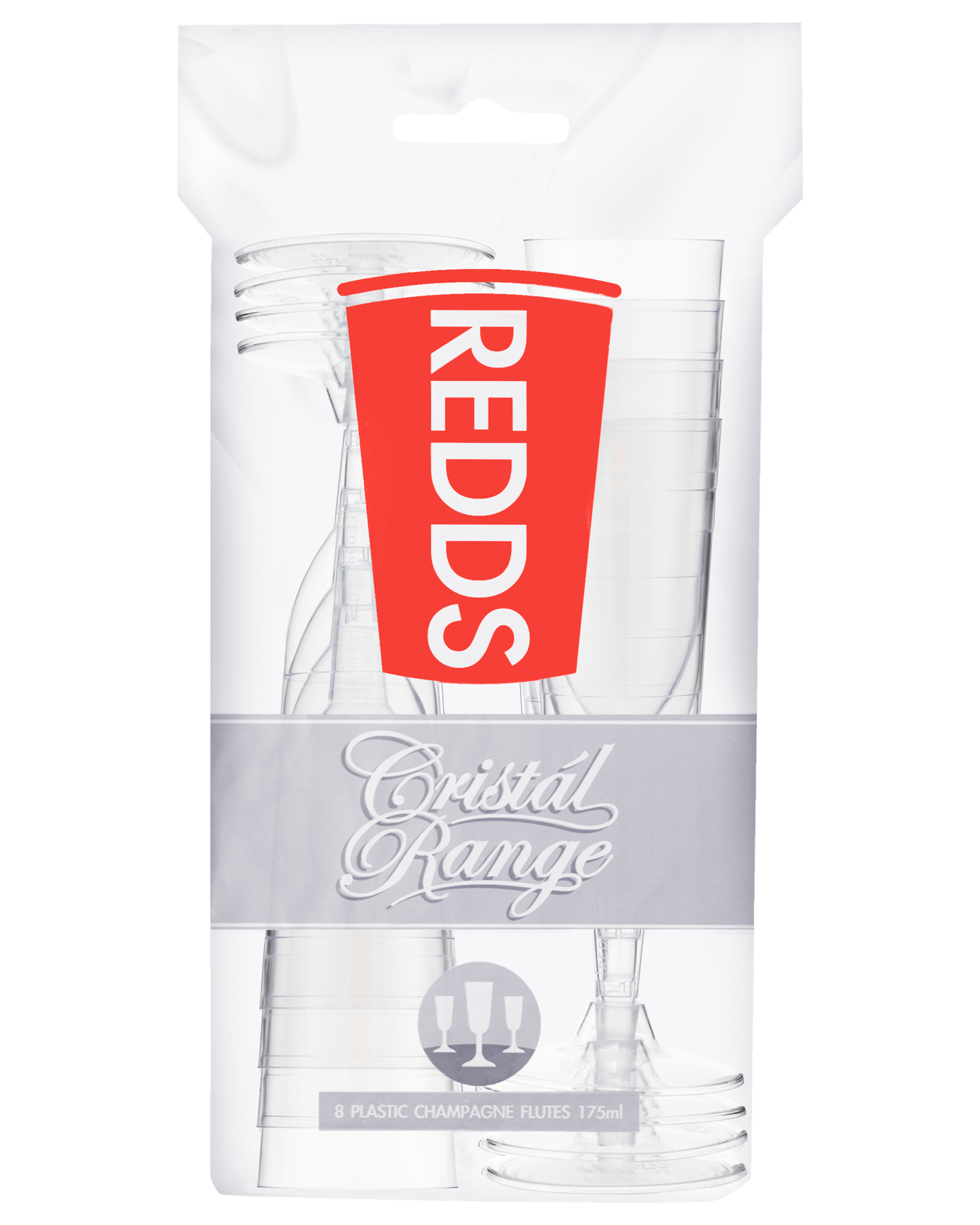 Buy Redds Cups Cristál Range Champagne Flutes 175ml (120 Cups) Online