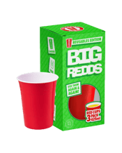  Redds Cups Reusable Red<br>425ml  425ML Each box contains&nbsp;12 Reusable&nbsp;Red 425ml Cup Packets (36 x 425mL Red cups).<br>Reusable.<br>Dishwasher Safe.<br>100% Recyclable.<br>Biodegradable Packaging.
