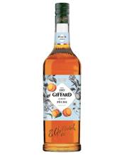 Giffard Peach (peches) Syrup<br>1lt  1L France's No.1 Syrups and Liqueurs<br />TASTING NOTES<br />Rich, cloudy yellow colour, with bright stone fruit aroma. Peach compote and fresh fruit flavours<br />HISTORY<br />Peach (Peche) Syrup 1L is made in France by a fifth generation family established 1885. Traditional maceration using orchard peach and 100% pure French sugar beet. No preservatives added<br />GREAT FOR<br />Drink like the French do, with still or sparkling water, or try it in your favourite mixed drinks and cocktails. Use in