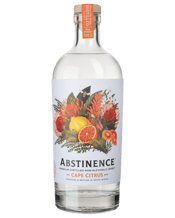  Abstinence Cape Citrus 0%<br>Gin 750ml  750mL Summer in a bottle! Abstinence Cape Citrus is a citrus forward blend comprising zest, spice, and aromatic elements. Dominant citrus backbone is supported by delicate notes of buchu, pepper and fennel. All neatly woven together by a warm spice element from the cassia bark. How to enjoy: 50ml Abstinence Cape Citrus, premium tonic water, grapefruit slice & fresh rosemary.&nbsp;Pour ABSTINENCE Cape Citrus over ice in a Gin Goblet or Collins glass. Top with tonic and garnish with a slice of Grapefruit & R