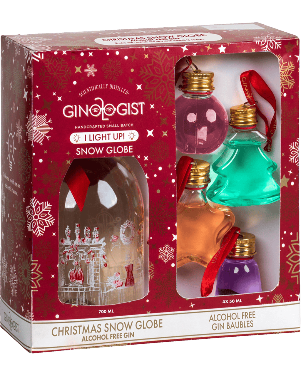 Ginologist Non Alcoholic Christmas Gin 700ml And Baubles Pack 50ml Unbeatable Prices Buy
