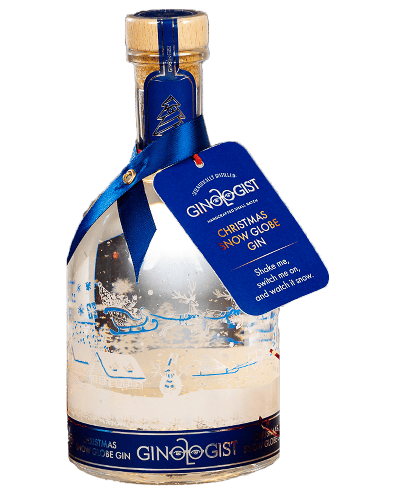 Buy Ginologist Snow Globe Christmas Pudding Gin 700ml Designs May