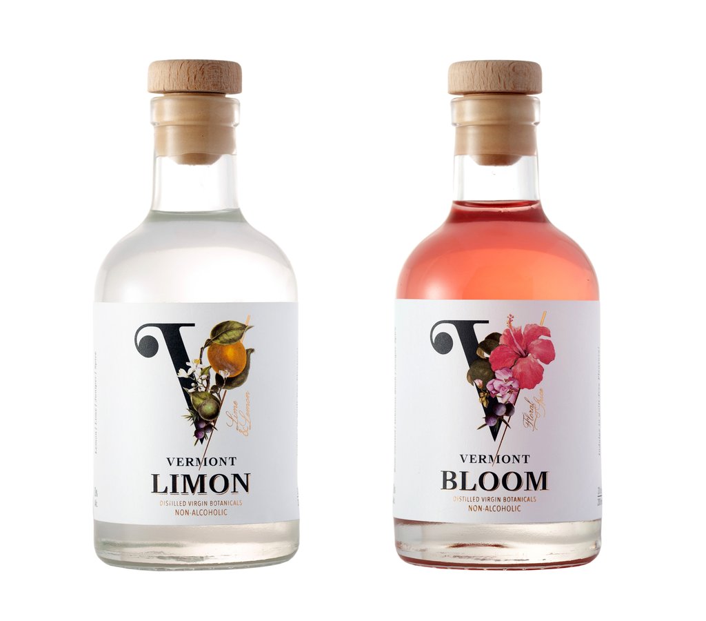 Vermont Virgin Distilled Gin Duo Bloom Lemon Boozy