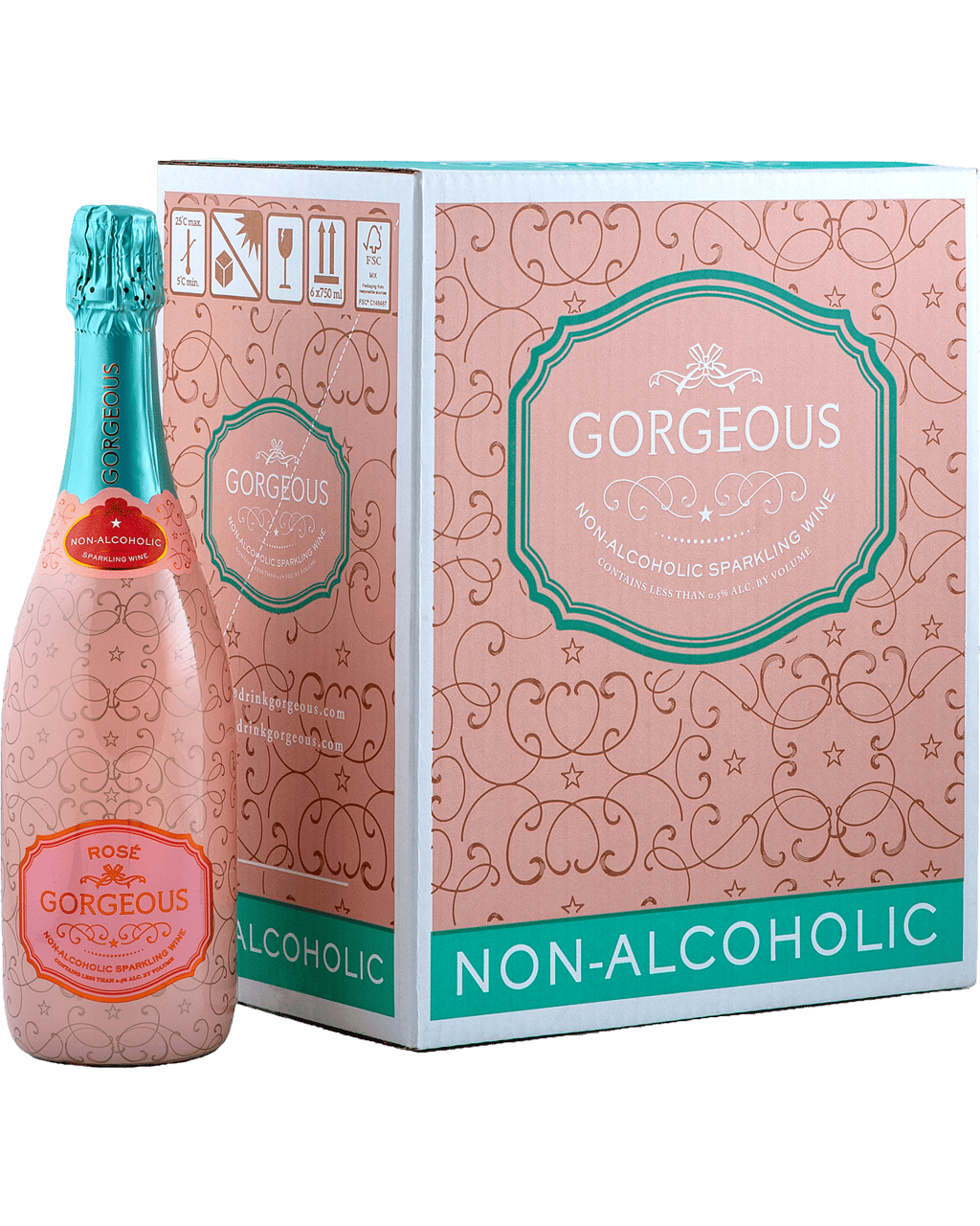 Buy Rosé Nonalcoholic Sparkling Wine Online (Lowest Price