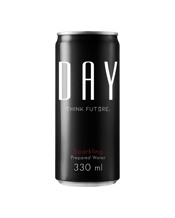  Day Water Sparkling Cans<br>330ml  330ML Say NO to Plastic! Think Differently, Think Sustainably, Think Future. Think Water in a Can. Satisfy your hydration and conscious needs, knowing that you are actively trying to make a difference. DAY Still & Sparkling Water. THINK FUTURE.