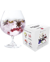  Secco Spiced Pomegranate<br>Drink Infusion Box  2.8G Secco Spiced Pomegranate Drink Infusion has Pomegranate rubies and butterfly pea flowers complemented by aromatic star anise cardamom. Secco is a blend of specially selected dried fruit and spices which allow you to naturally infuse a drink of your choice with flavour and colour. Enhance your favourite drink with specially selected dried botanicals.<br>With pomegranate rubies and butterfly pea flowers.<br>Complemented by aromatic star anise cardamom.<br>A healthy and guilt-free refreshment.<br>P