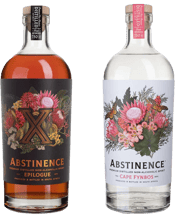  Abstinence Gift Pack Duo<br>Non-alcoholic... 750ML Abstinence Cape Floral Non-Alcoholic Spirit 750mL<br />A beautifully floral creation that with the addition of juniper berries, angelica root and coriander give it that trademark resemblance to gin with slightly bitter, slightly herbal, and faintly nettle-like notes.<br />A small taste of the Fynbos-laden Table Mountain in full bloom during spring! The indigenous Cape rose geranium has a heavenly fragrant smell and is widely loved for its distinctive rose-like aroma.<br />Abstinence Epilogue X N