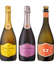  Steenberg Trio Pack<br>Chardonnay Cap... 750ML Steenberg 1682 Chardonnay Cap Classique NV 750mL<br>Aromas of Granny Smith apples with overtones of freshly baked biscuits and a creamy, yet fresh mouthfeel. A wonderful wine for all occasions.<br>The 1682 Brut Chardonnay has a pale lemon colour and a delicate mousse. It exudes freshness and pure fruit on the nose, vibrant notes of Granny Smith apple, candied lemon rind and white peach. It is lively on the palate, displaying finesse and complexity with a crisp acidity. Flavours of lemon cordial,