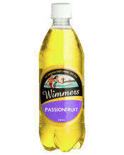  Wimmers Passionfruit 600ml  600ML Since 1910 Wimmers Premium Soft Drinks have been producing high quality product to traditional recipies. Full Flavour and manfactured on the Sunshine Coast Queensland.<br>100% Australian Made and Owned - The Taste of Summer!
