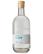  Jimmyrum Navy 700ml  700ML Look Out! This is our Navy Strength Spirit. Bottled at higher ABV and designed for use in cocktails that require a spirit that can “hold its own” amongst other ingredients.&nbsp; While keeping our distinct “Silver” flavour profile this spirit is still smooth on the palette, but with a good bit of extra bite.<br>Navy Strength – Definition:The alcoholic content of a spirit at which gunpowder will still ignite after being soaked in it.&nbsp; Also known as “Proof” strength or a spirit with a higher
