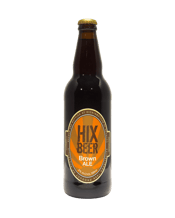  Hix Beer Brown Ale 500ml  500mL This English Brown ale, is a style made with chocolate & dark crystal malted barley used in its brewing. This results in luscious toffee & chocolate nut aromas with a soft lingering mouth feel.