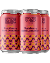 Capital Brewing Co.<br>Blackberry Hard... 330ML Crafted with Aussie berries and lemons, our Blackberry Hard Lemonade dazzles the senses with a perfect sweet-tang balance and hypnotic vibrant hue. It’s a zesty delight that demands attention and promises to pleasure the palate.