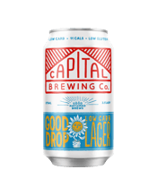 Capital Brewing Co. Good<br>Drop Low Carb... 375ML A crisp, refreshing everyday sipper that's as invigorating as a mountain breeze. Enjoy a light & bright experience without the heaviness.<br>Hops: Pride of Ringwood, Topaz<br>Malts: Pale Rye.