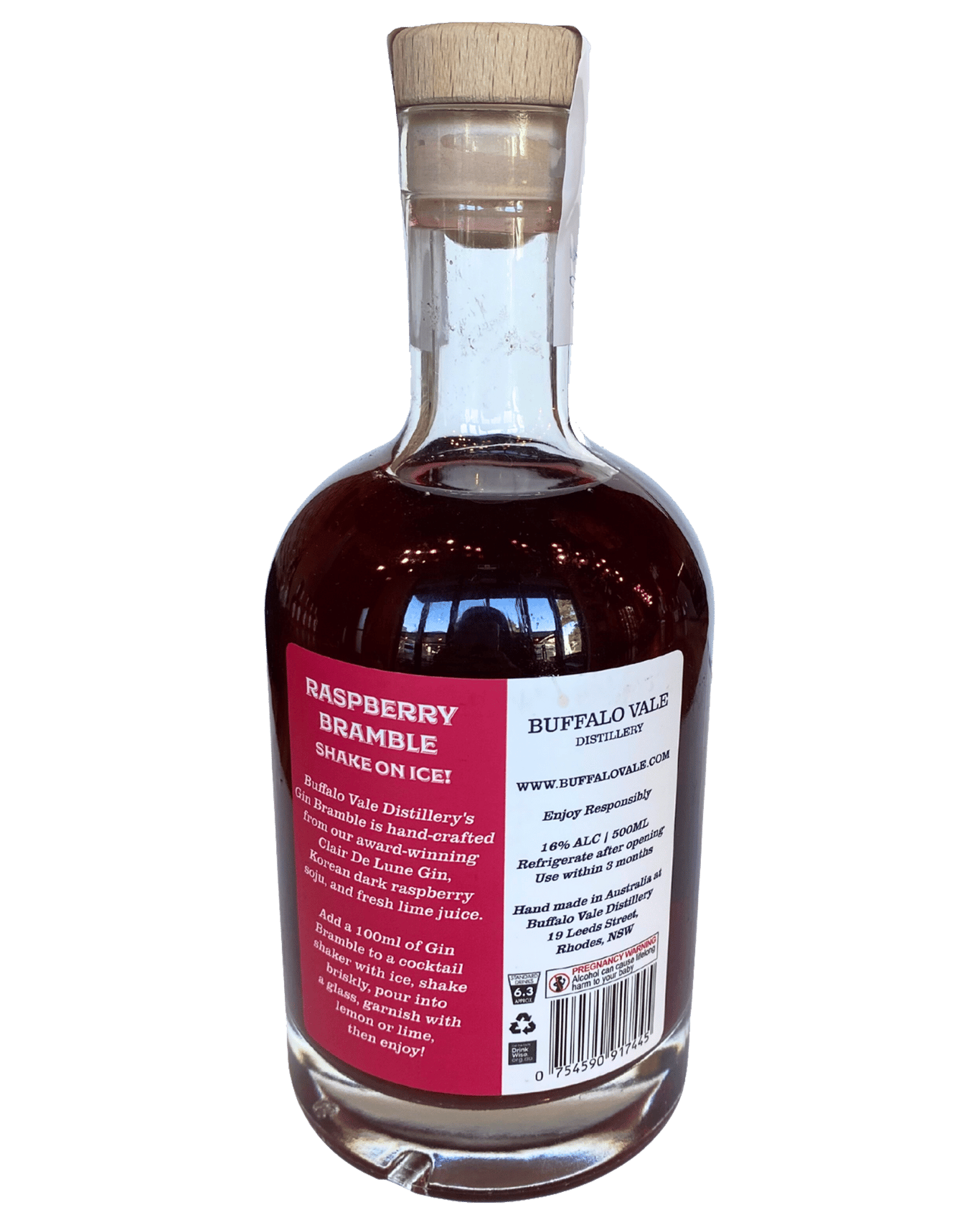 Buy Buffalo Vale Distillery Raspberry Bramble Bottled Cocktail 500ml Online (Lowest Price