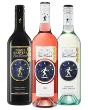  Five Moons Margaret River<br>Mixed Dozen  750mL This mixed dozen, of multi awarded with a collection of 15 medals in all, are from a Halliday rated winery from Margaret River presents four bottles of each: SBS, Rose and Cabernet/Merlot. There is sure to be a wine to suite every occasion. SBS – Aromas of intense gooseberry and guava notes highlighted by fresh citrus overtones. The palate is full, fresh, crisp palate, with well-balanced acidity. Dominated by the tropical fruit flavours that linger on the palate with a zesty citrus finish. Four