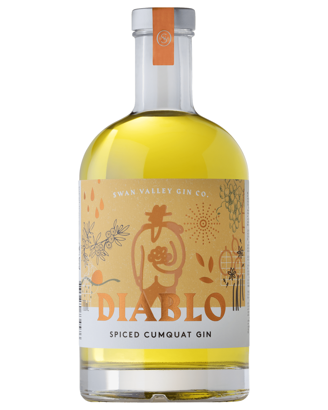 Buy Swan Valley Gin Co Diablo Spiced Cumquat Gin Online (Lowest Price