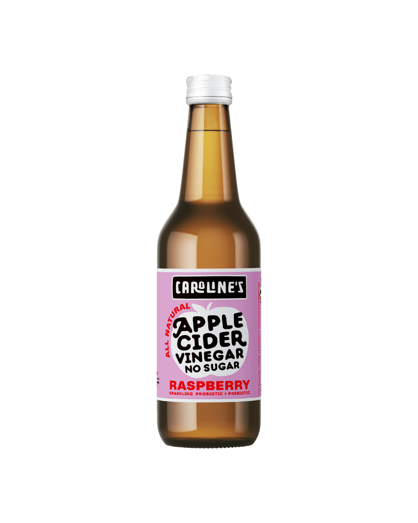 Caroline's Apple Cider Vinegar Drink Raspberry X 12 330ml (Unbeatable Prices) Buy Online