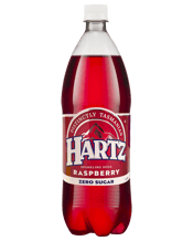  Hartz Zero Sugar Raspberry<br>Sparkling Soda 1.25l   Hartz Tasmanian Sparkling Soda is sourced from the remote wilderness of South West Tasmania. The unspoiled wilderness and natural waterways of an island world famed for its pristine qualities is captured in every bottle. Containing the perfect natural balance of minerals it has a distinctive, fresh taste. Made with zero sugar.