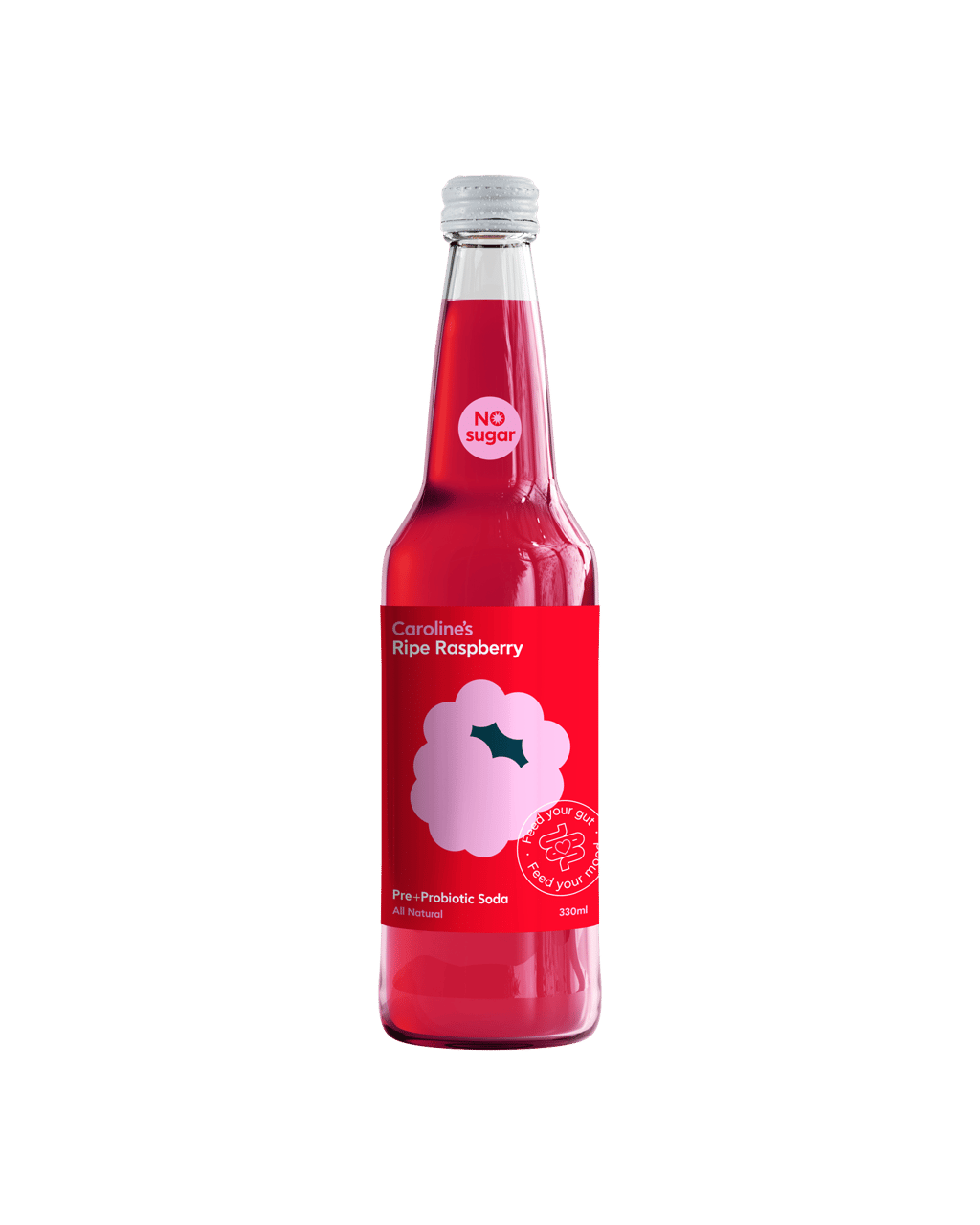Murphy's Raspberry Buy Caroline's Pre + Probiotic Soda Raspberry 330ml Online @Lowest Price