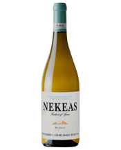  Nekeas White Chardonnay<br>/viura 2019  750ML With notes of pineapple, lemon, and pear, the Bodegas Nekeas Blanco is crisp, light, and a perfect choice as an aperitif. Crafted from Viura and Chardonnay grapes vinified separately, the wine brings together the best of both varieties. The Viura, grown on the sun-drenched southwestern slopes of the Nekeas valley, yields small, concentrated grapes full of character and flavor. The Chardonnay, cultivated on the valley floor, contributes a refreshing acidity that balances the wine beautifully, res