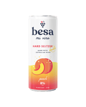  Besa Besa Hard Seltzer -<br>Peach 330ml  330ML Besa Mi Vino, an 8% ABV, wine-based RTD crafted in Australia using premium Margaret River wine.