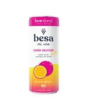  Besa Hard Seltzer -<br>Passionfruit 330ml... 330ML Besa Mi Vino, an 8% ABV, wine-based RTD crafted in Australia using premium Margaret River wine.&amp;lt;br&amp;gt;Launching alongside Love Island Australia, Besa is turning heads with a bold Passionfruit flavour, made to stand out on-shelf and on-screen. The product will feature throughout the upcoming season.