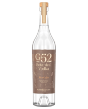  G52 Cofee Vodka 700ml  700ML Rich Coffee is distilled with Colombian coffee beans, cacao nibs, tonka beans and fresh oranges to create a rich and vibrant spirit of unique character; wonderfully luxurious and perfect at the heart of an espresso martini.