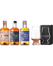  Corowa Distilling Co. 3<br>Bottle Gift Box... 200ML Try 3 of our favourite whisky's with a custom Glencairn glass. Let us take you on the journey through our whisky's on our virtual tasting platform.<br>The Corowa 3 Bottle Gift Box includes:<br>200ml Barrel House XB Whisky.<br>200ml Mad Dog Morgan Whisky.<br>200ml Bosque Verde Whisky.<br>Custom Corowa Whisky glass by Glencairn.<br>Gift Box.