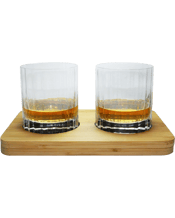  Whisky Gift Set - 2 Luigi<br>Bormioli Whisky... 355mL Luigi Bormioli Bach Whisky Crystal Glass Tasting Gift Set includes Wooden Presentation Stand Includes: 1. Luigi Bormioli Bach Whisky Crystal Glass - 2 Pack 2. Wooden Presentation Stand Description: Luigi Bormioli Bach Whisky Crystal Glass - 2 Pack The Bach range features a faceted design for timeless elegance. Produced with SON.hyx technology, each glass features added strength and durability. Produced with fine rims, these glasses assist to enhance the drinking experience. Wooden Presentation S