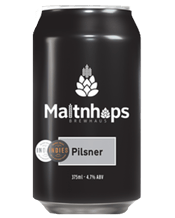 Maltnhops Brewhaus Pilsner<br>375ml 375ML Crisp, clean, and classic. This Czech-style pilsner showcases the delicate floral and spicy notes of Saaz hops, delivering a refreshing and perfectly balanced brew with a satisfyingly clean finish. Perfect for any occasion!