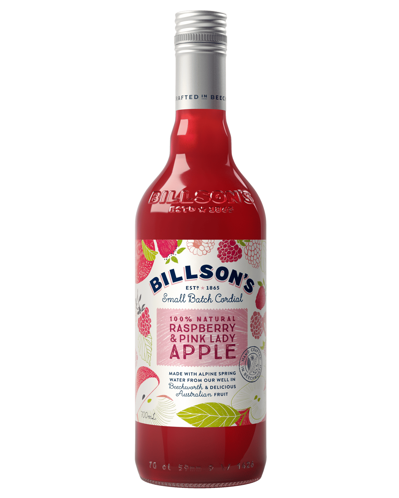 Buy Billson’s Raspberry & Pink Lady Apple Natural Cordial 700ml Online (Low Prices) from Dan