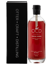 Otter Craft Distilling Ocd<br>Cocoa Vodka  700mL Hand made. Small batch. Triple Distilled. Ocd vodka runs through a process that yields only to time, with longer than normal fermentation periods to allow the development of a deep, rich flavour profile. The distillation process then pulls back the layers, to allow for a smooth tasting liquid.&nbsp;A final filter to ensure that only the best is allowed to leave the bond, bottled with a wax seal to ensure quality. Using grain from the Riverina, the Vodka is developed from the same fermentation process