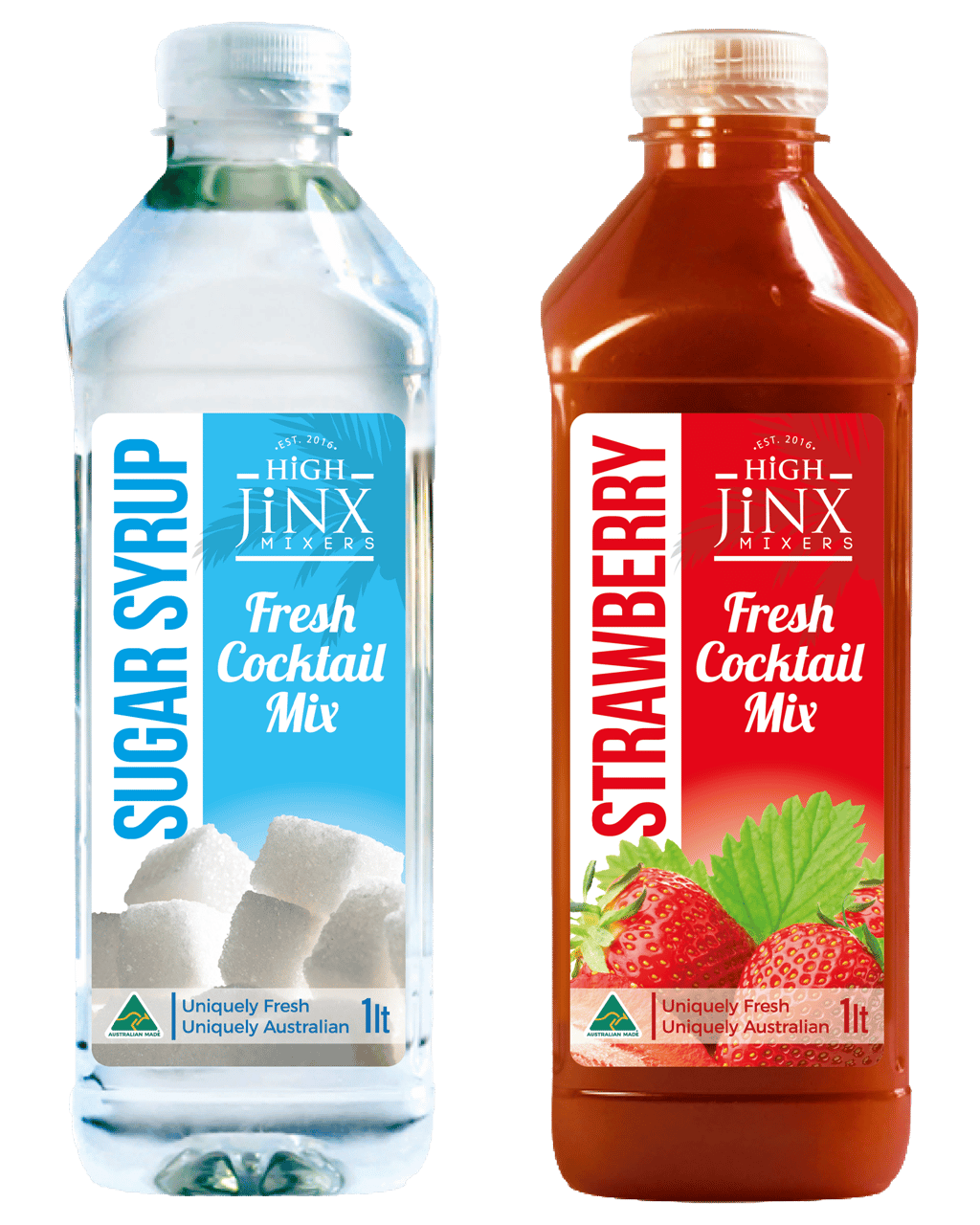 Buy High Jinx Mixers Variety 2 Pack Strawberry & Sugar Syrup Cocktail