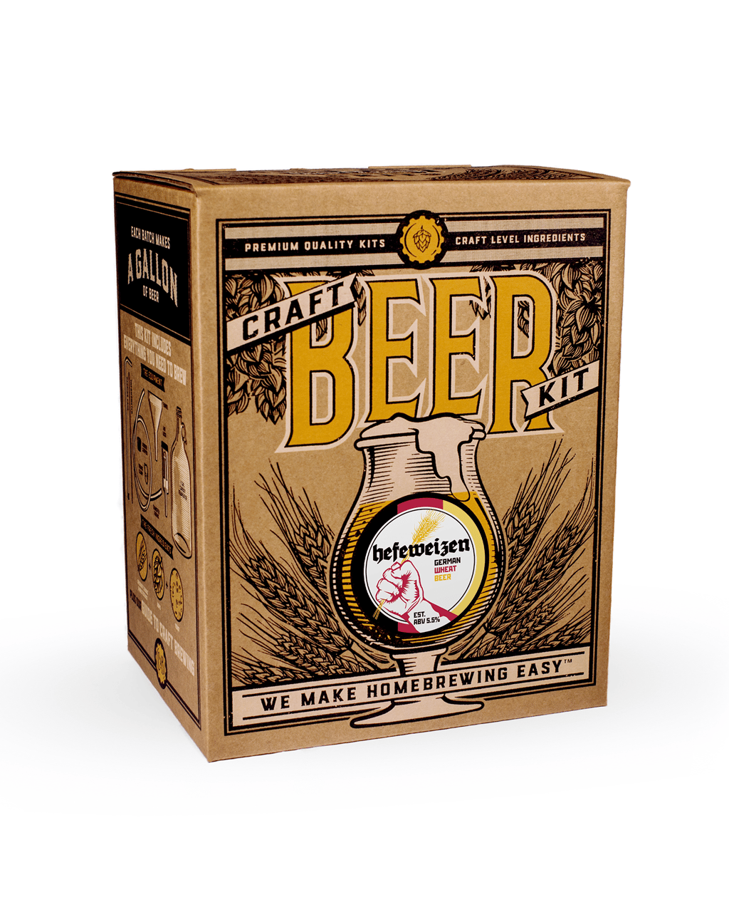Craft A Brew Hefeweizen German Wheat Beer Brewing Kit Boozy
