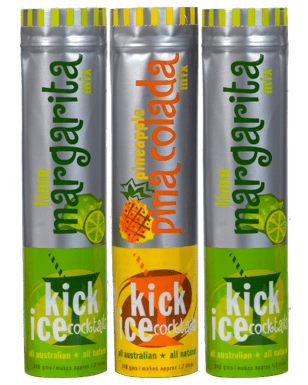 Pack - 2  Lime Margarita's & 1 Strawberry Daiquiri