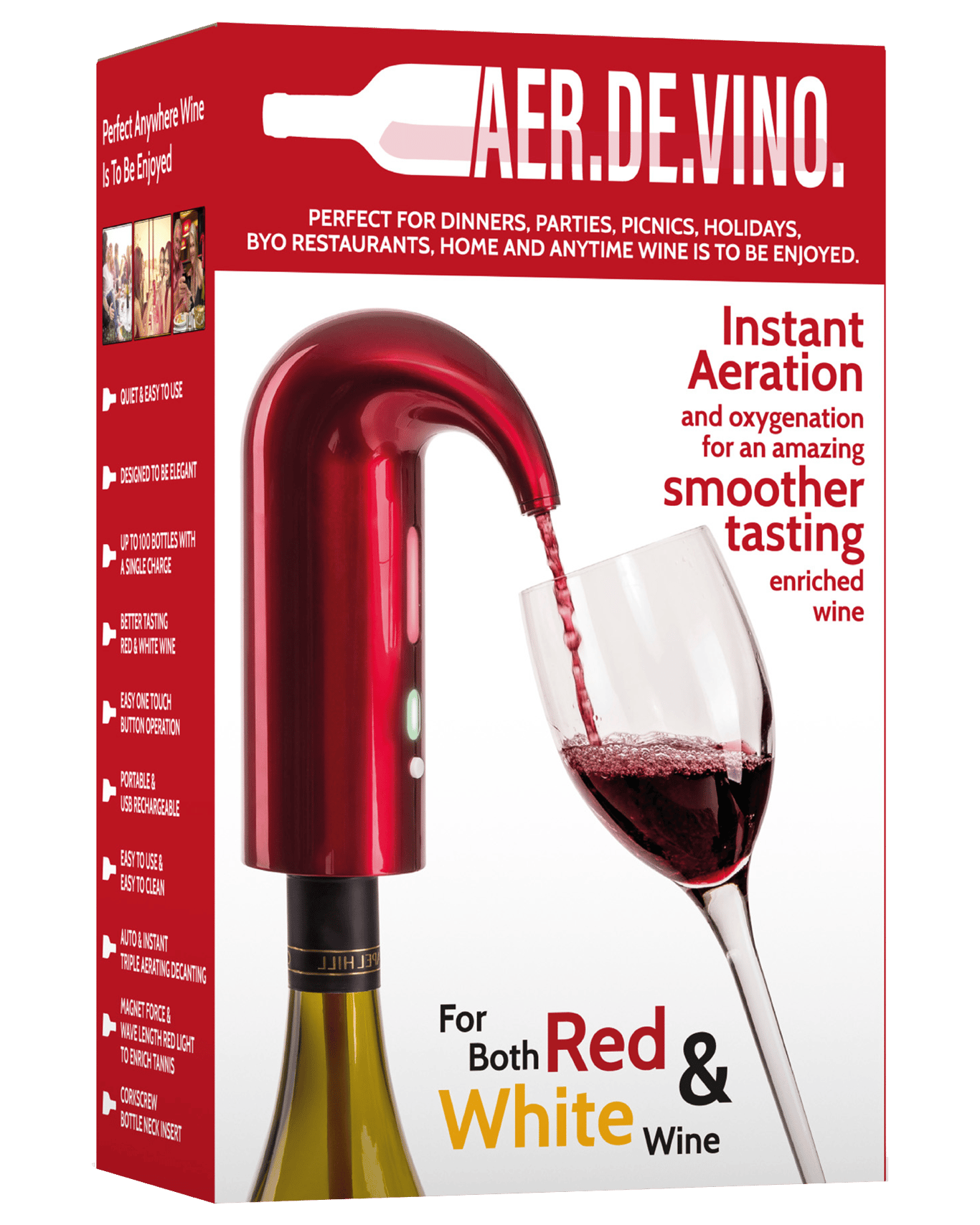 Buy Aerdevino Electric Wine Aerator Decanter Bar Accessories Online