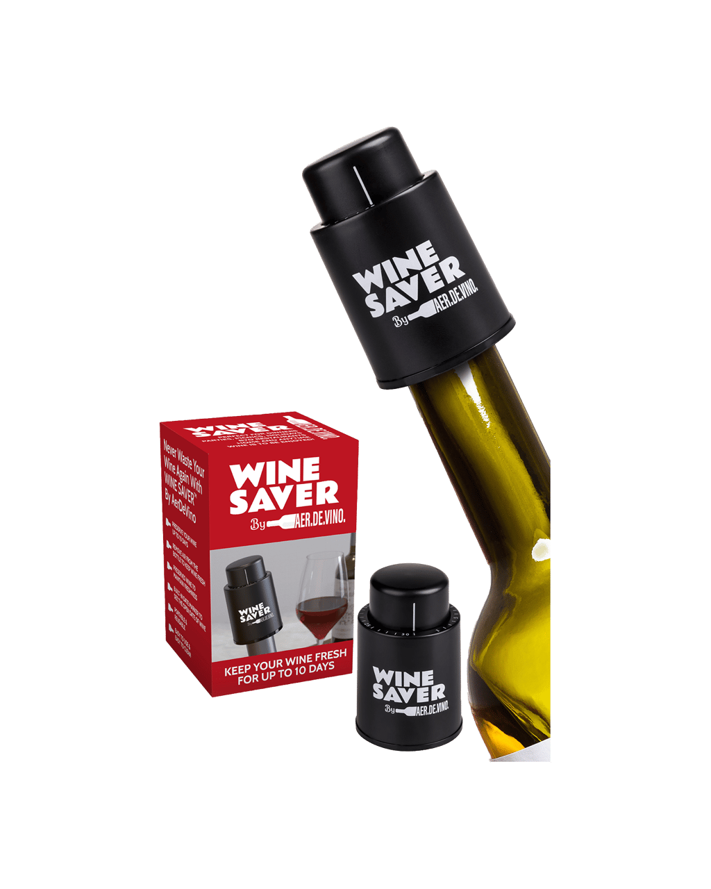 Aerdevino Wine Stopper Vacuum Preserver Sealer & Saver Bar