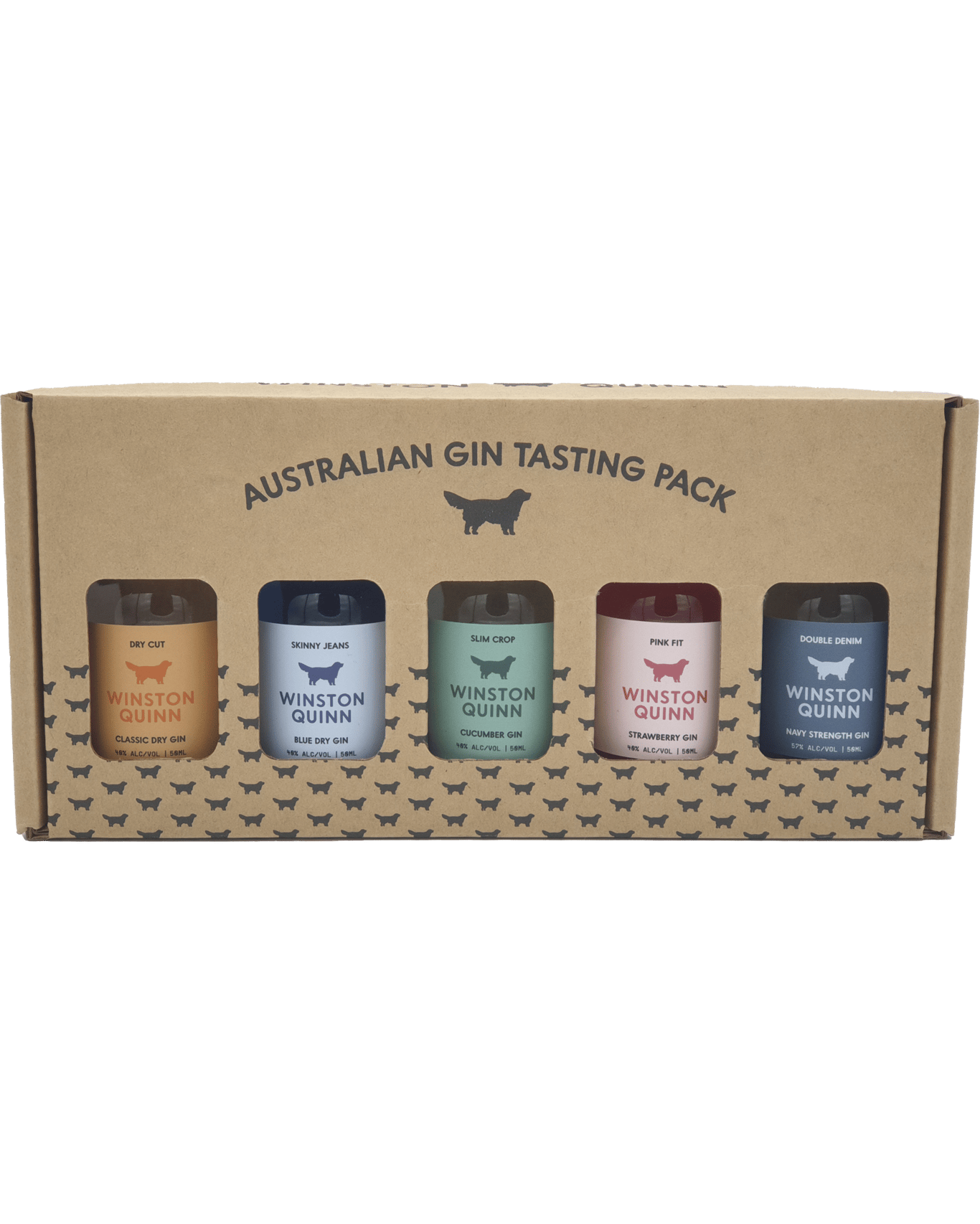 Winston Quinn Gin 5x50ml Tasting Pack Unbeatable Prices Buy Online Best Deals With Delivery